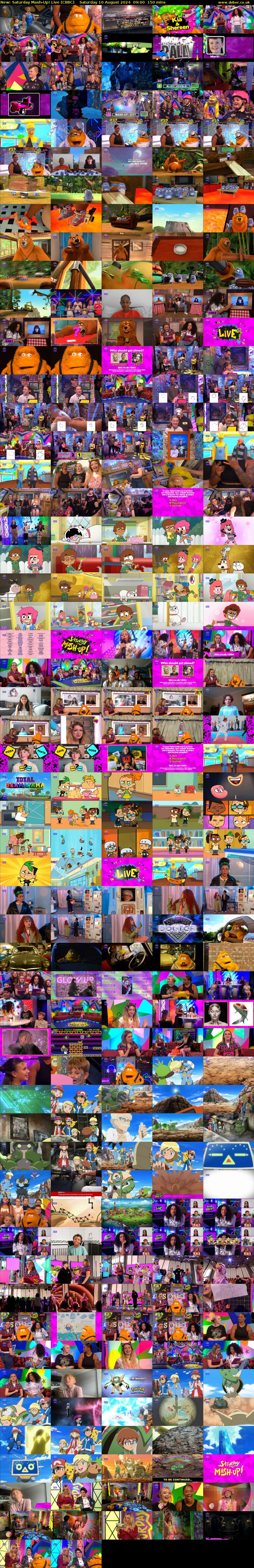 Saturday Mash-Up! Live (CBBC) Saturday 10 August 2024 09:00 - 11:30