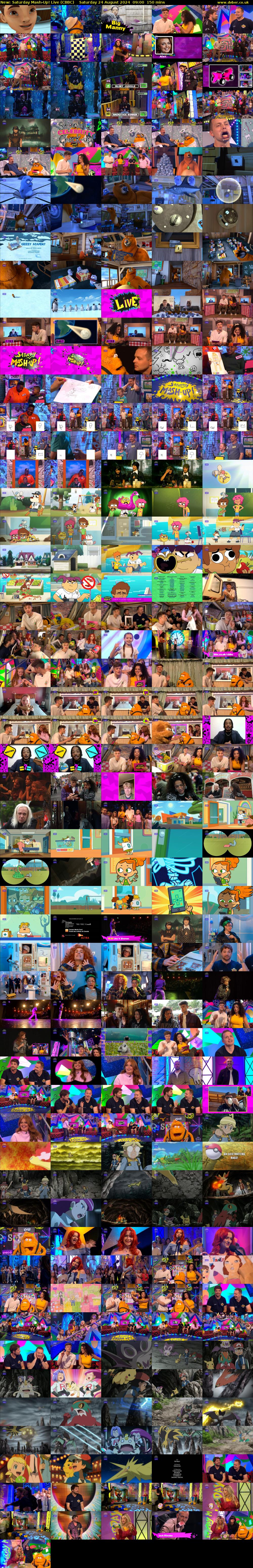 Saturday Mash-Up! Live (CBBC) Saturday 24 August 2024 09:00 - 11:30