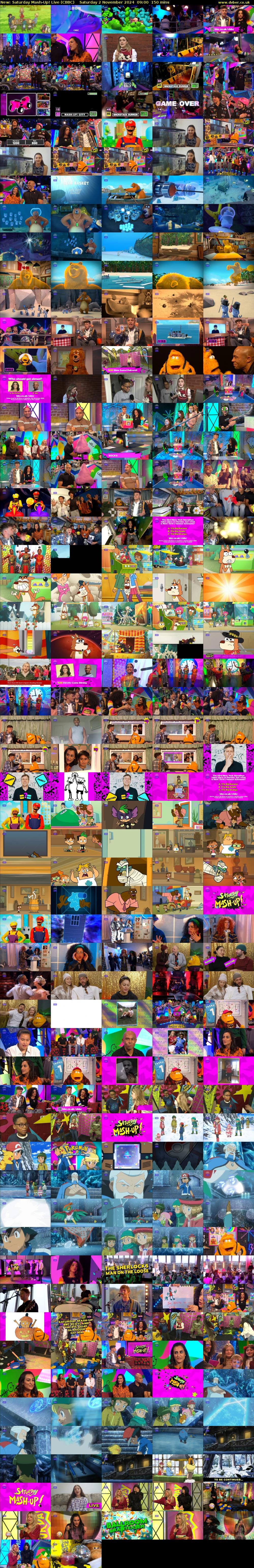 Saturday Mash-Up! Live (CBBC) Saturday 2 November 2024 09:00 - 11:30