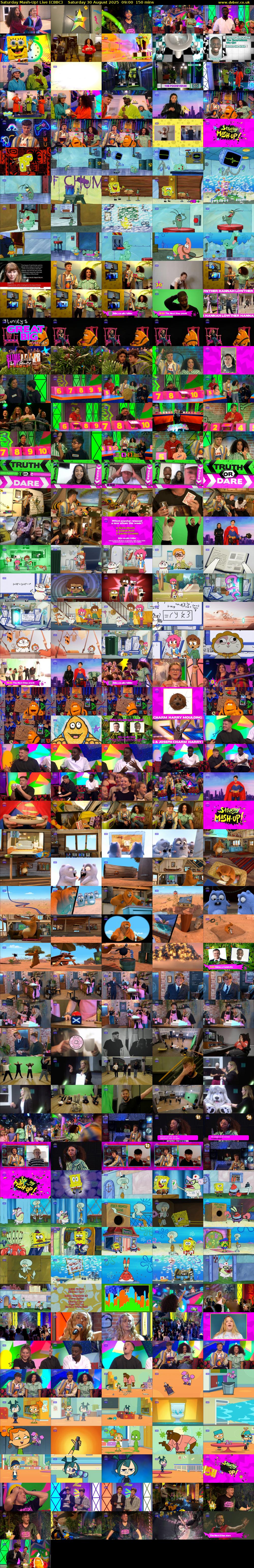 Saturday Mash-Up! Live (CBBC) Saturday 30 August 2025 09:00 - 11:30