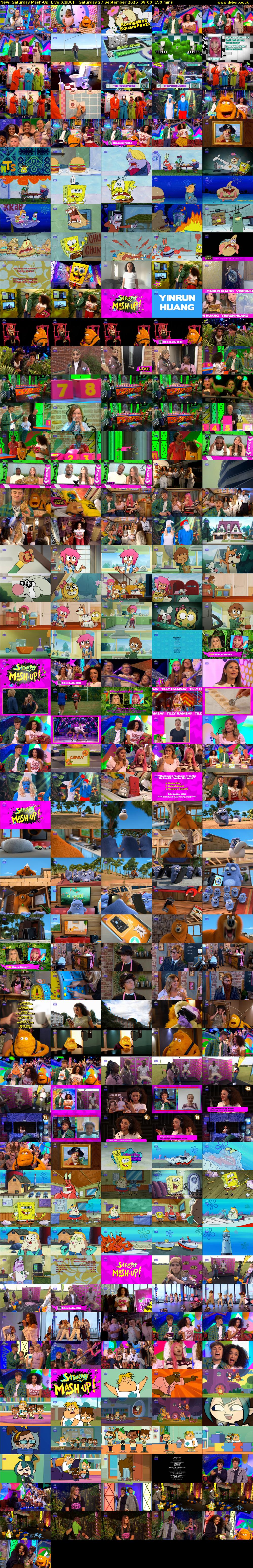Saturday Mash-Up! Live (CBBC) Saturday 27 September 2025 09:00 - 11:30