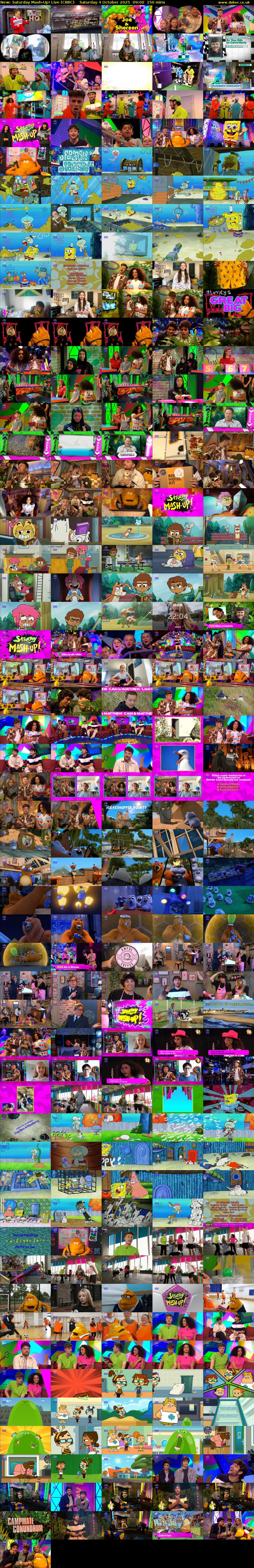 Saturday Mash-Up! Live (CBBC) Saturday 4 October 2025 09:00 - 11:30