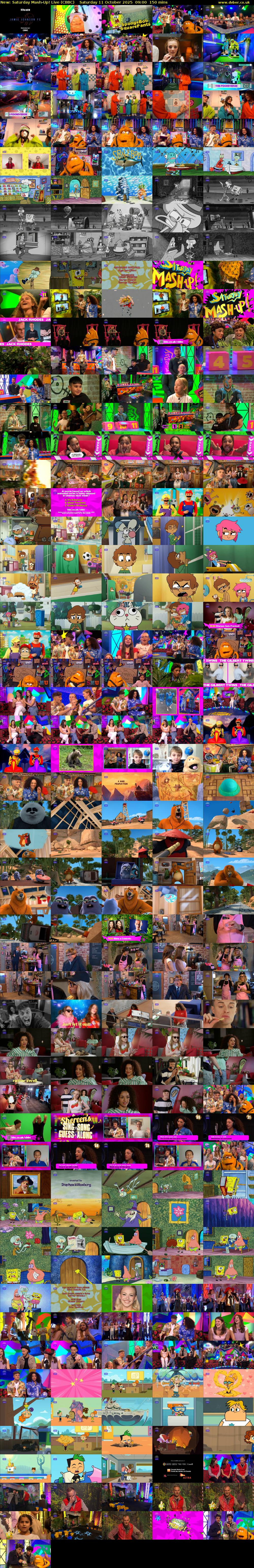 Saturday Mash-Up! Live (CBBC) Saturday 11 October 2025 09:00 - 11:30