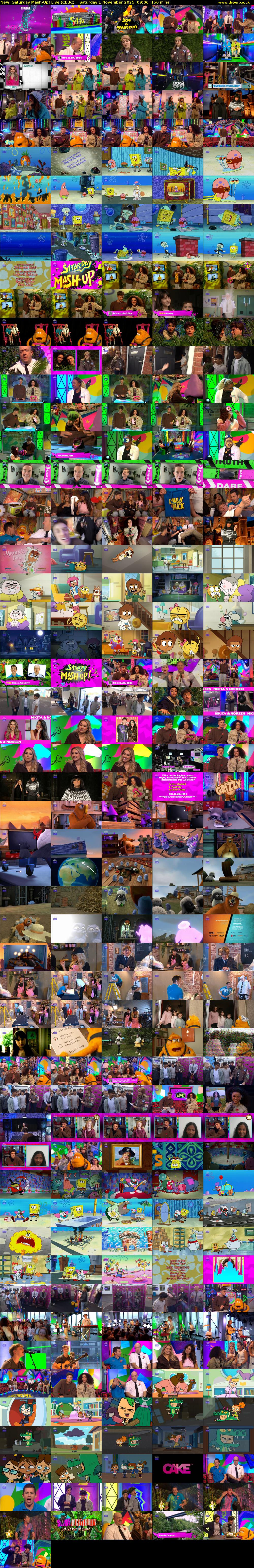 Saturday Mash-Up! Live (CBBC) Saturday 1 November 2025 09:00 - 11:30