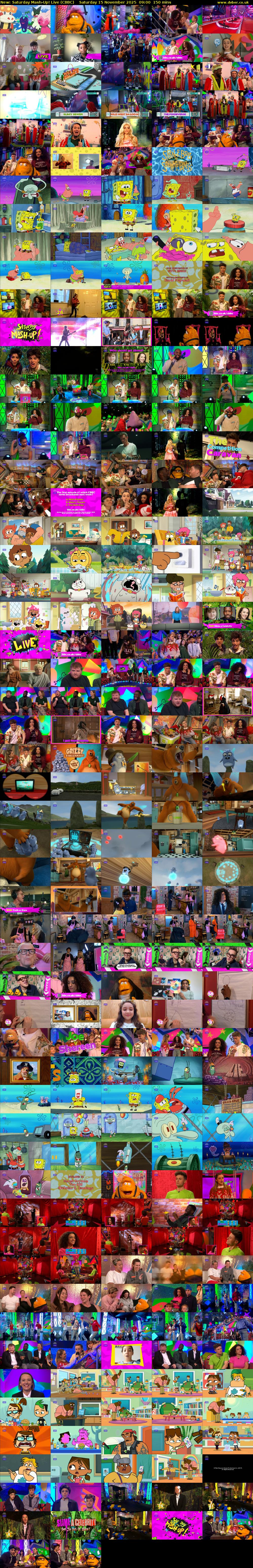Saturday Mash-Up! Live (CBBC) Saturday 15 November 2025 09:00 - 11:30