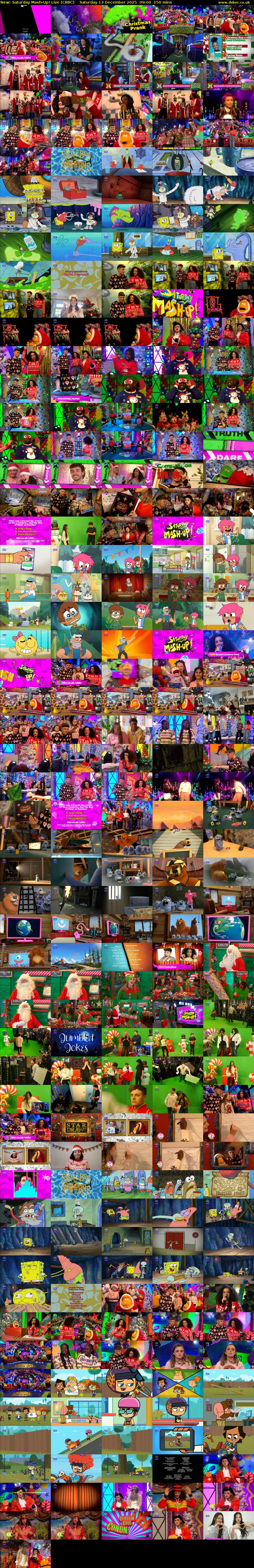 Saturday Mash-Up! Live (CBBC) Saturday 13 December 2025 09:00 - 11:30