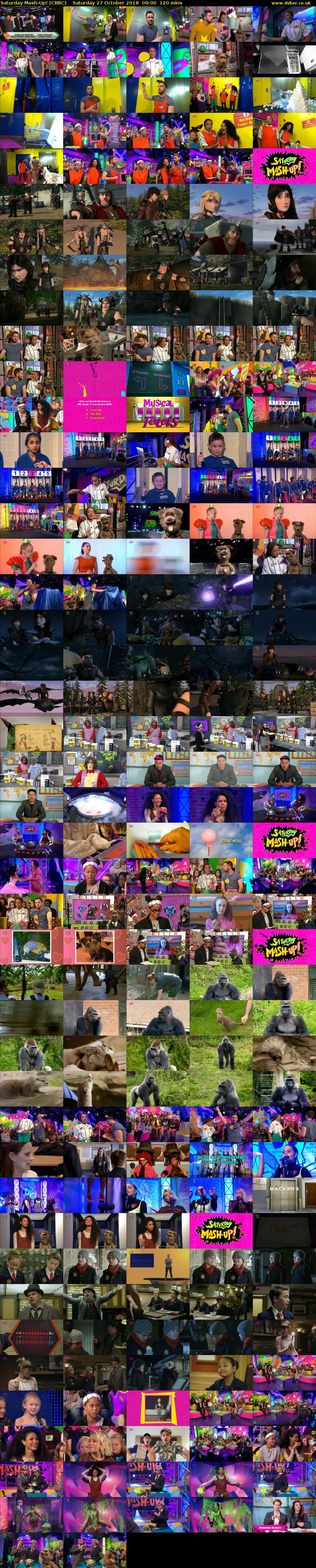 Saturday Mash-Up! (CBBC) Saturday 27 October 2018 09:00 - 11:00