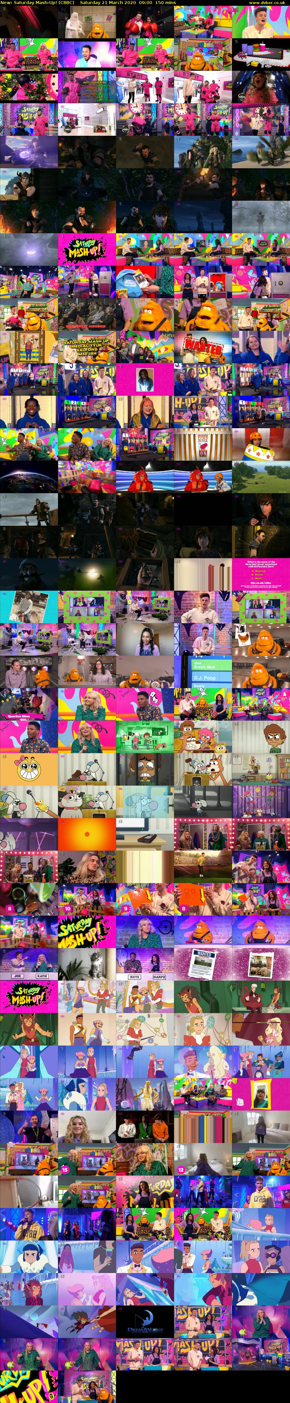 Saturday Mash-Up! (CBBC) Saturday 21 March 2020 09:00 - 11:30