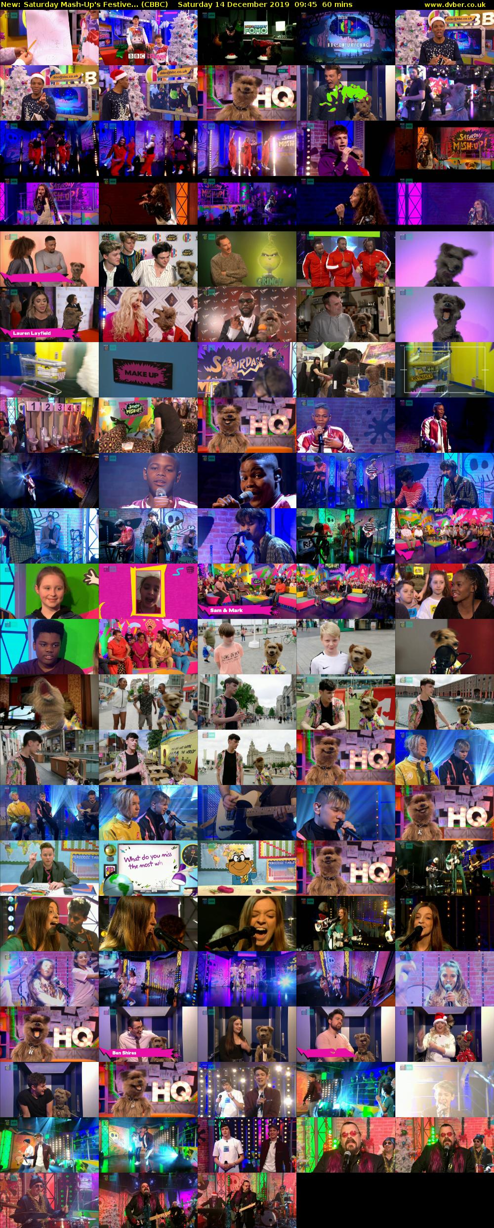 Saturday Mash-Up's Festive... (CBBC) Saturday 14 December 2019 09:45 - 10:45