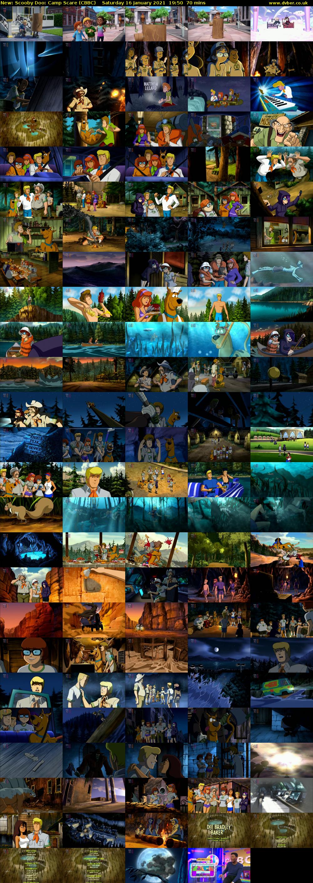 Scooby Doo: Camp Scare (CBBC) Saturday 16 January 2021 19:50 - 21:00