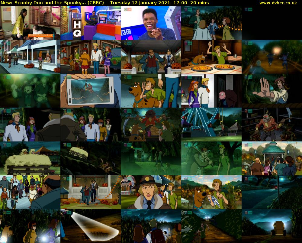 Scooby Doo and the Spooky... (CBBC) Tuesday 12 January 2021 17:00 - 17:20