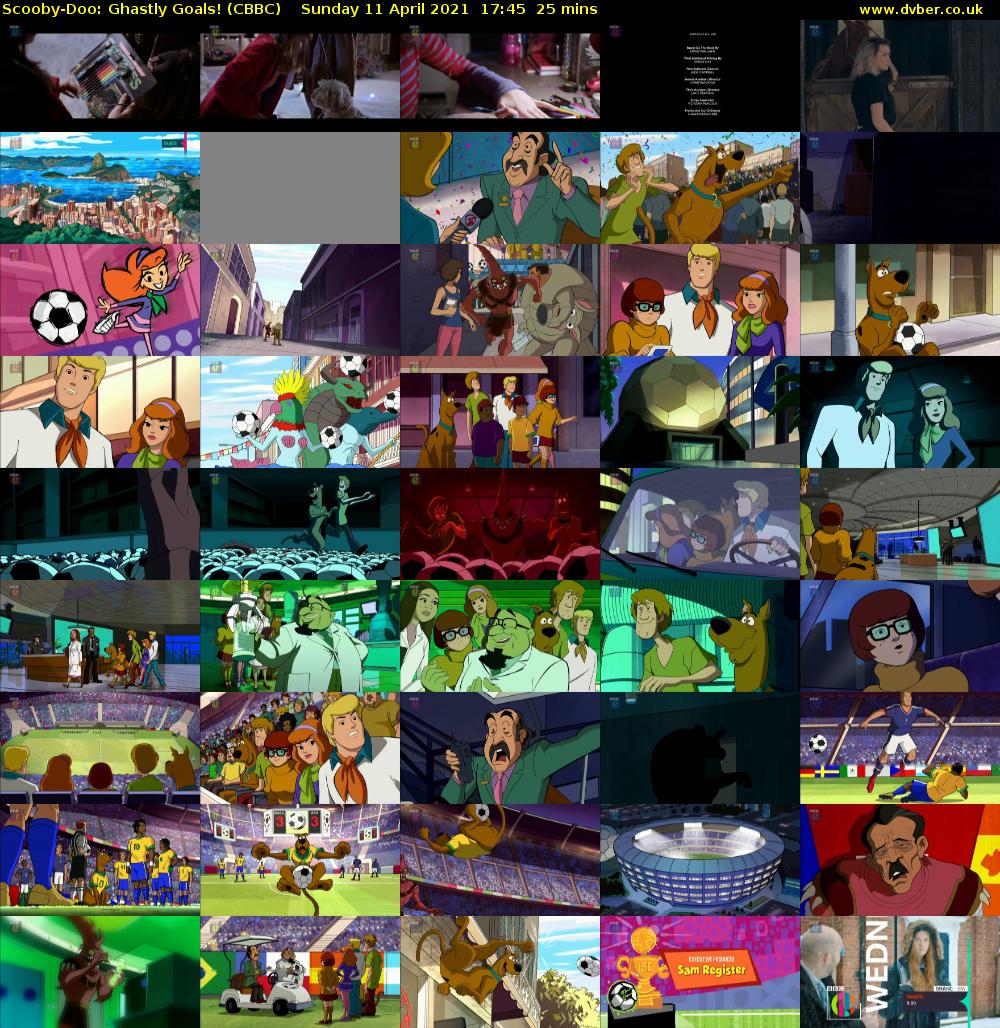 Scooby-Doo: Ghastly Goals! (CBBC) Sunday 11 April 2021 17:45 - 18:10