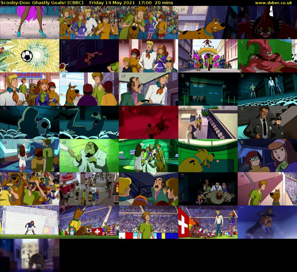 Scooby-Doo: Ghastly Goals! (CBBC) Friday 14 May 2021 17:00 - 17:20