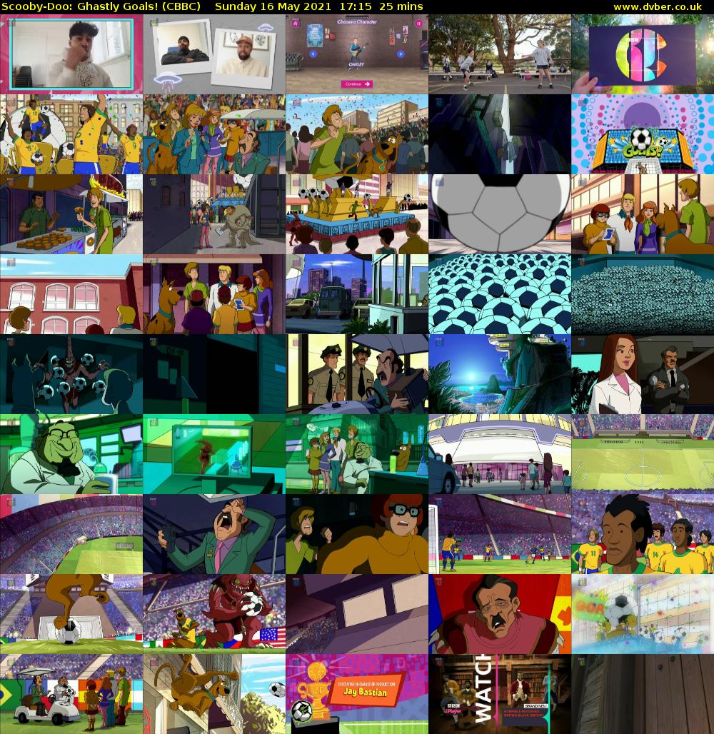 Scooby-Doo: Ghastly Goals! (CBBC) Sunday 16 May 2021 17:15 - 17:40