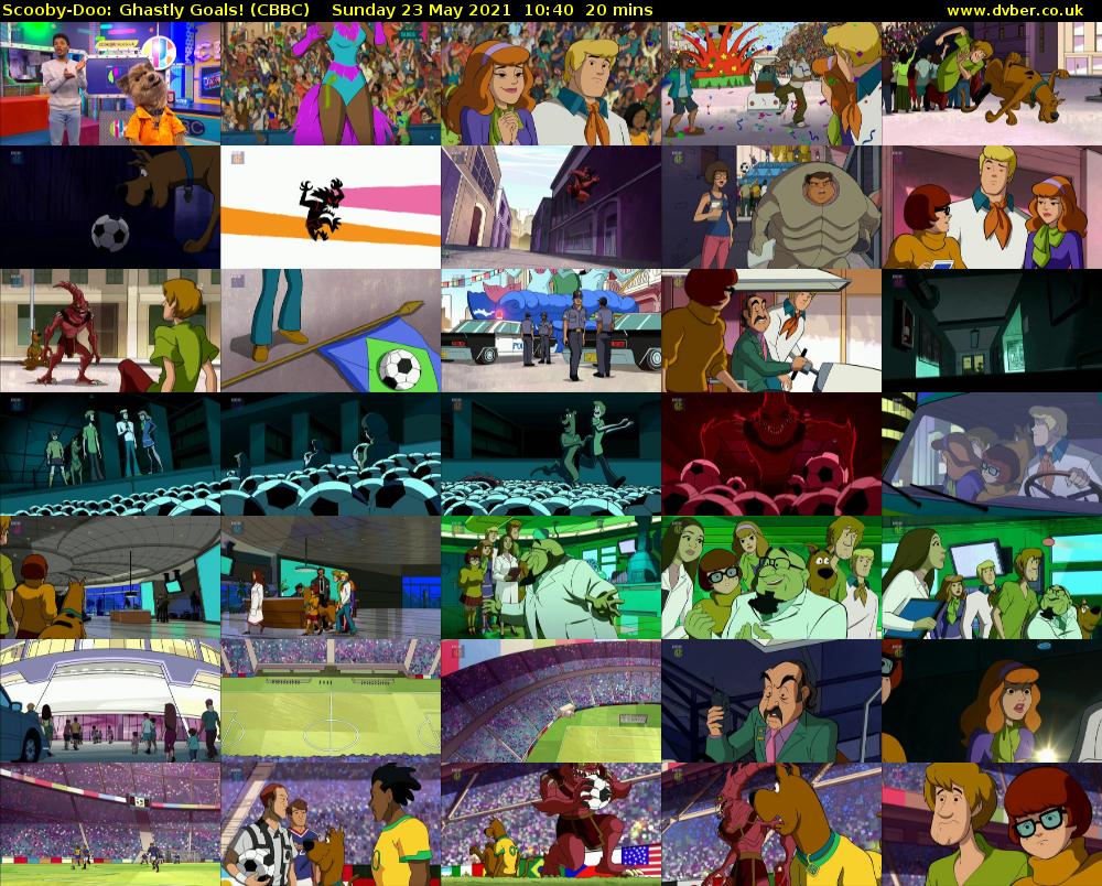 Scooby-Doo: Ghastly Goals! (CBBC) Sunday 23 May 2021 10:40 - 11:00