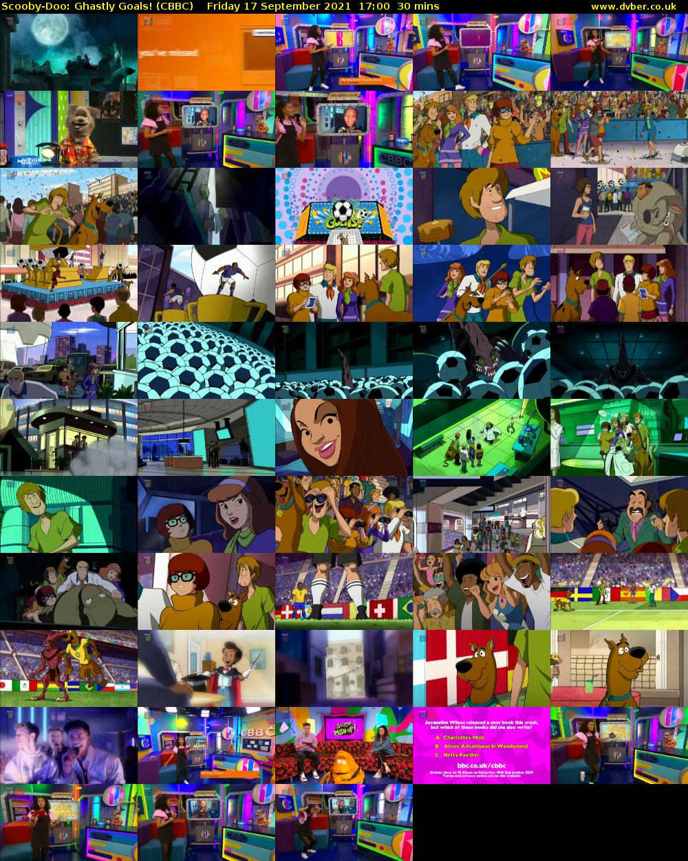 Scooby-Doo: Ghastly Goals! (CBBC) Friday 17 September 2021 17:00 - 17:30