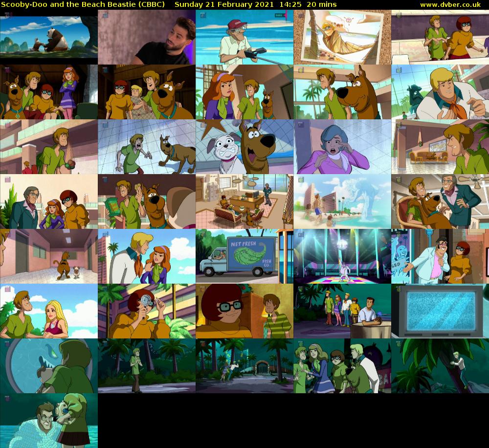 Scooby-Doo and the Beach Beastie (CBBC) Sunday 21 February 2021 14:25 - 14:45