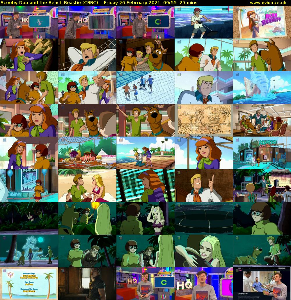 Scooby-Doo and the Beach Beastie (CBBC) Friday 26 February 2021 09:55 - 10:20
