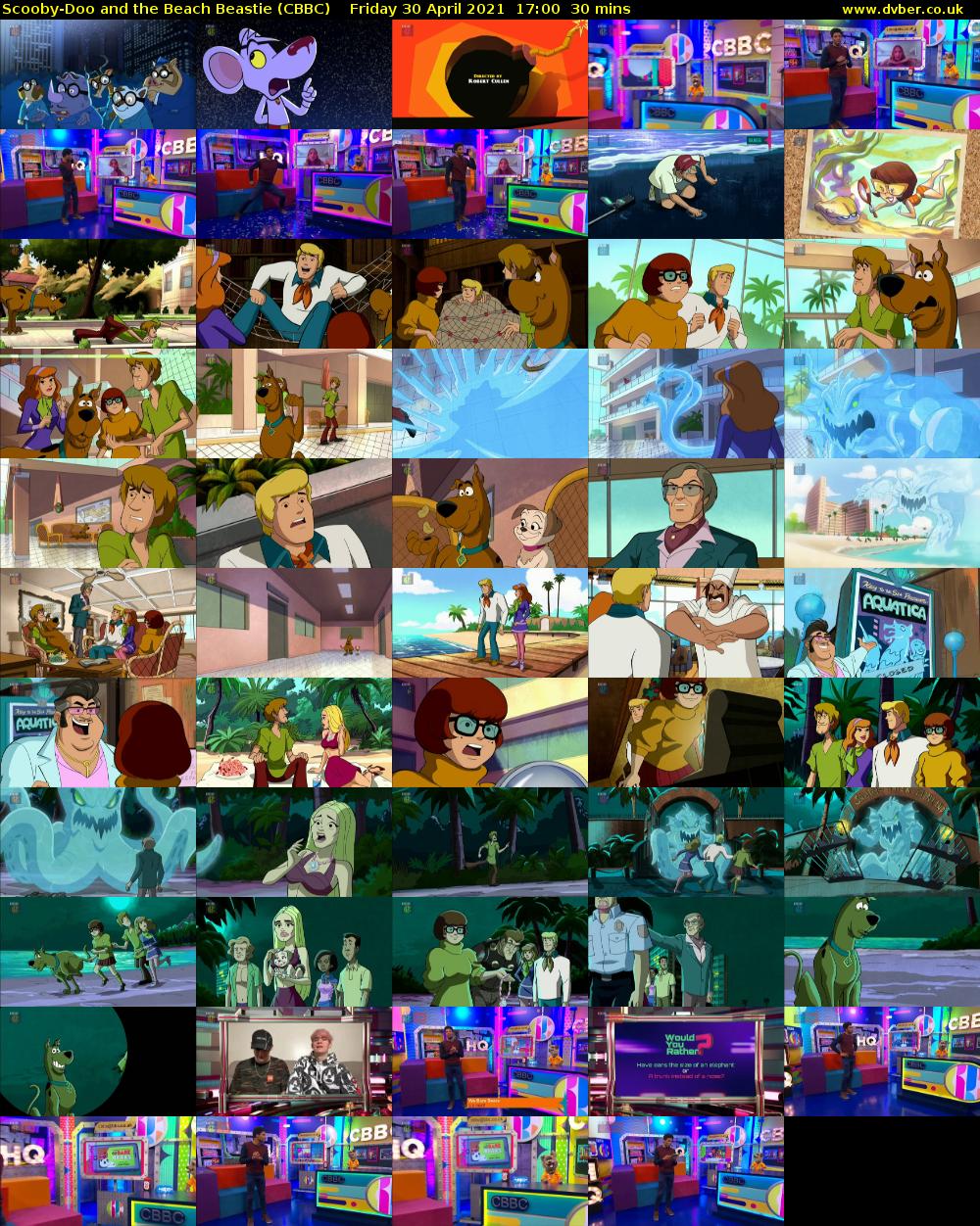 Scooby-Doo and the Beach Beastie (CBBC) Friday 30 April 2021 17:00 - 17:30