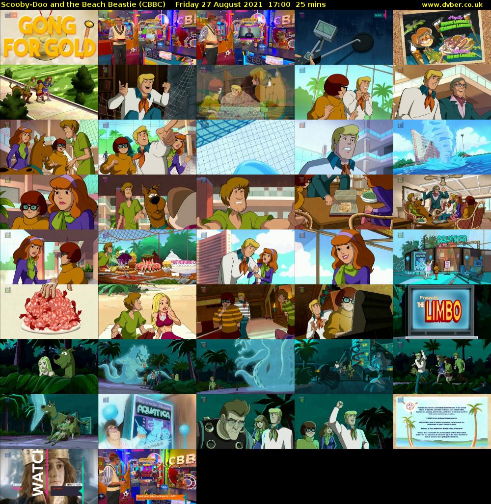 Scooby-Doo and the Beach Beastie (CBBC) Friday 27 August 2021 17:00 - 17:25