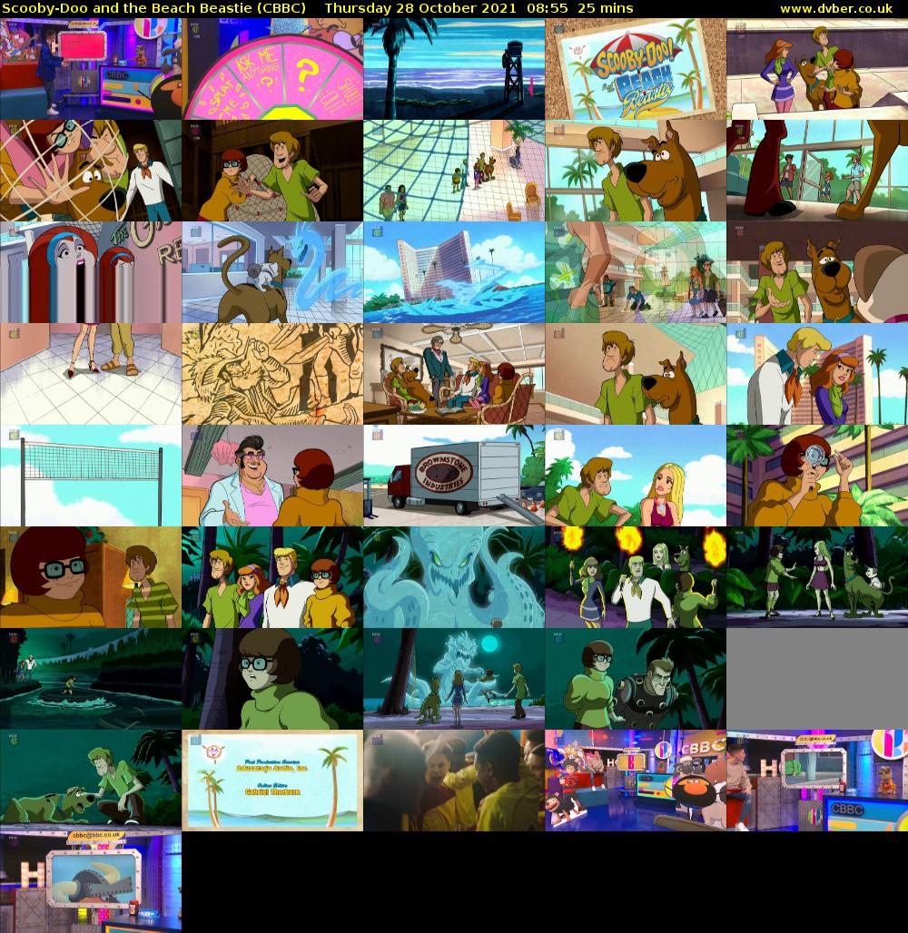 Scooby-Doo and the Beach Beastie (CBBC) Thursday 28 October 2021 08:55 - 09:20
