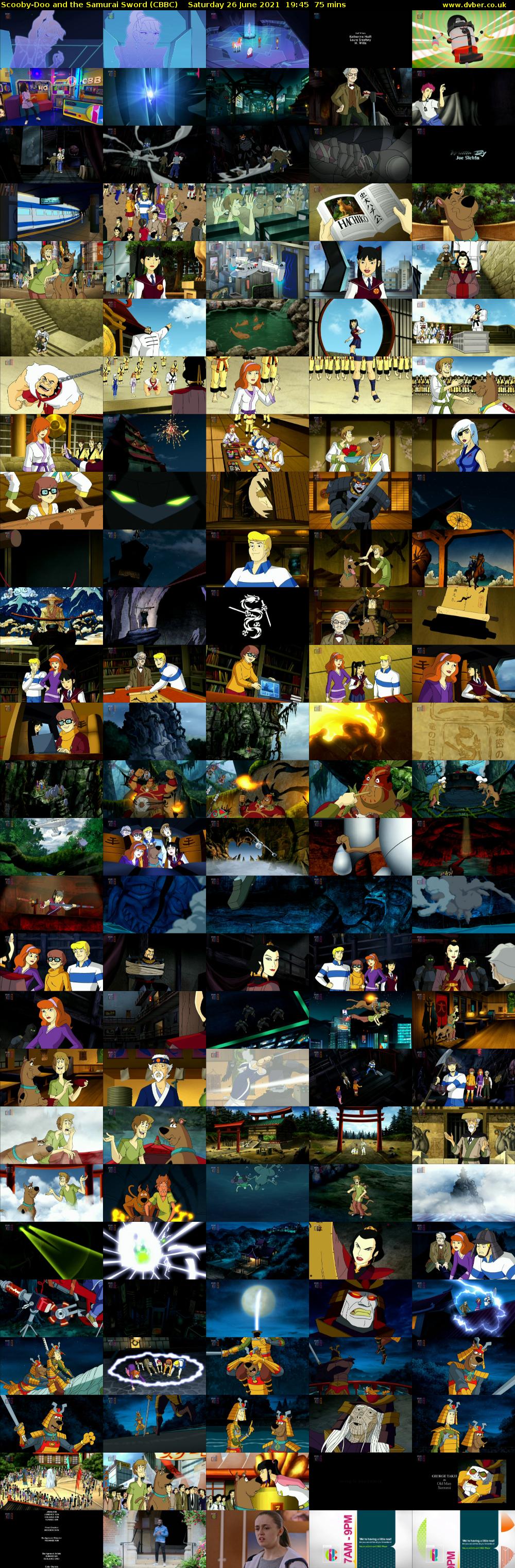 Scooby-Doo and the Samurai Sword (CBBC) Saturday 26 June 2021 19:45 - 21:00