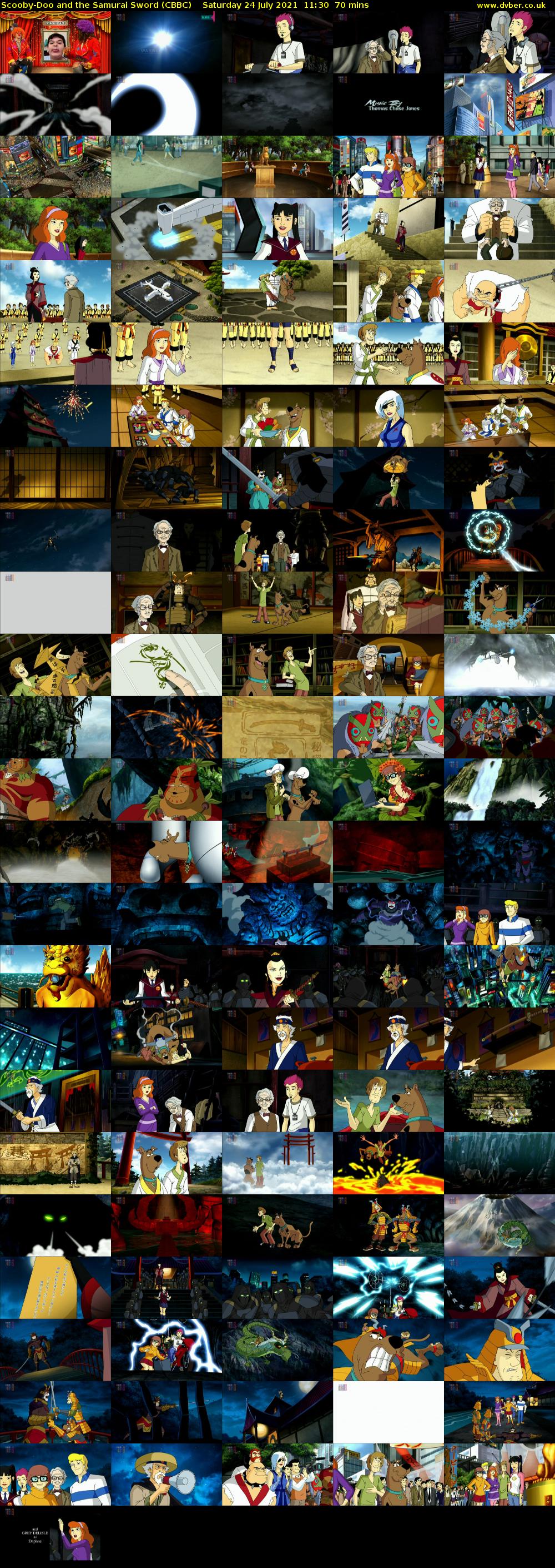 Scooby-Doo and the Samurai Sword (CBBC) Saturday 24 July 2021 11:30 - 12:40