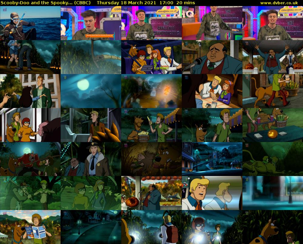 Scooby-Doo and the Spooky... (CBBC) Thursday 18 March 2021 17:00 - 17:20