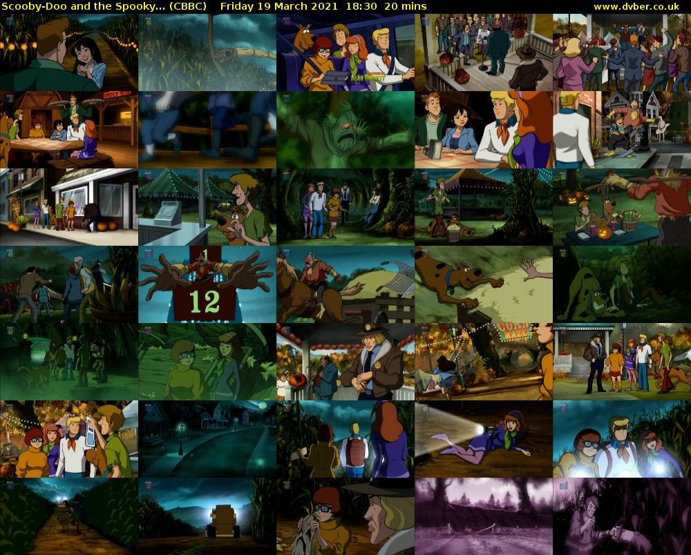 Scooby-Doo and the Spooky... (CBBC) Friday 19 March 2021 18:30 - 18:50