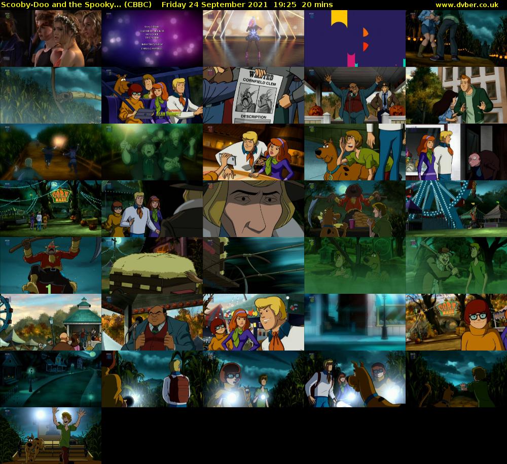 Scooby-Doo and the Spooky... (CBBC) Friday 24 September 2021 19:25 - 19:45