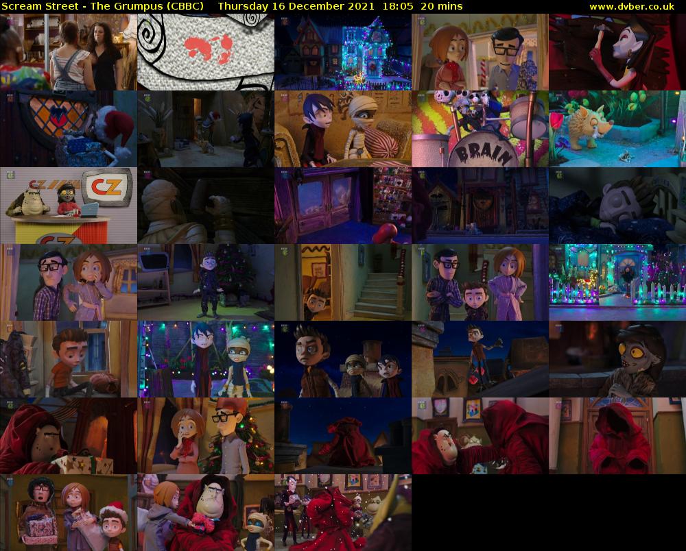 Scream Street - The Grumpus (CBBC) Thursday 16 December 2021 18:05 - 18:25