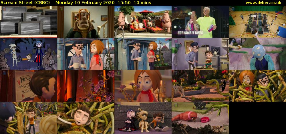 Scream Street (CBBC) Monday 10 February 2020 15:50 - 16:00