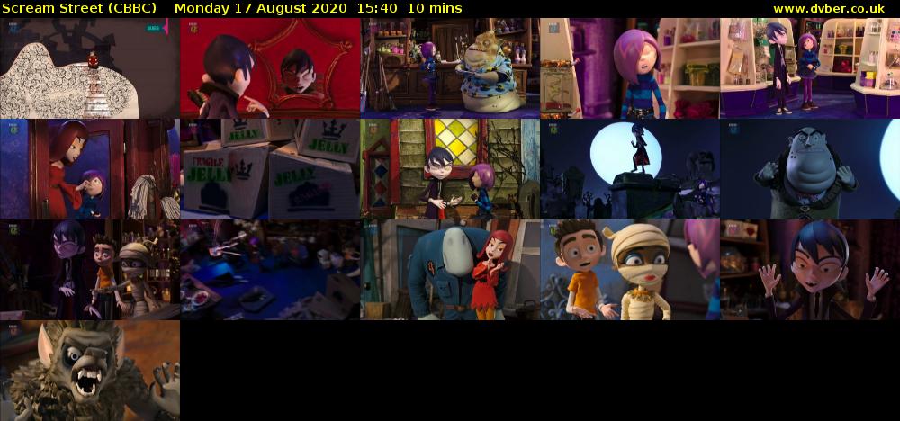 Scream Street (CBBC) Monday 17 August 2020 15:40 - 15:50