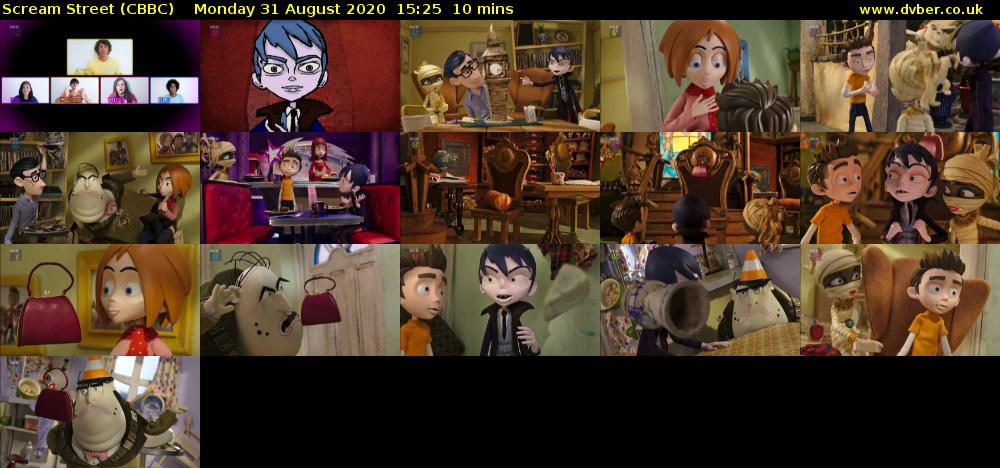 Scream Street (CBBC) Monday 31 August 2020 15:25 - 15:35