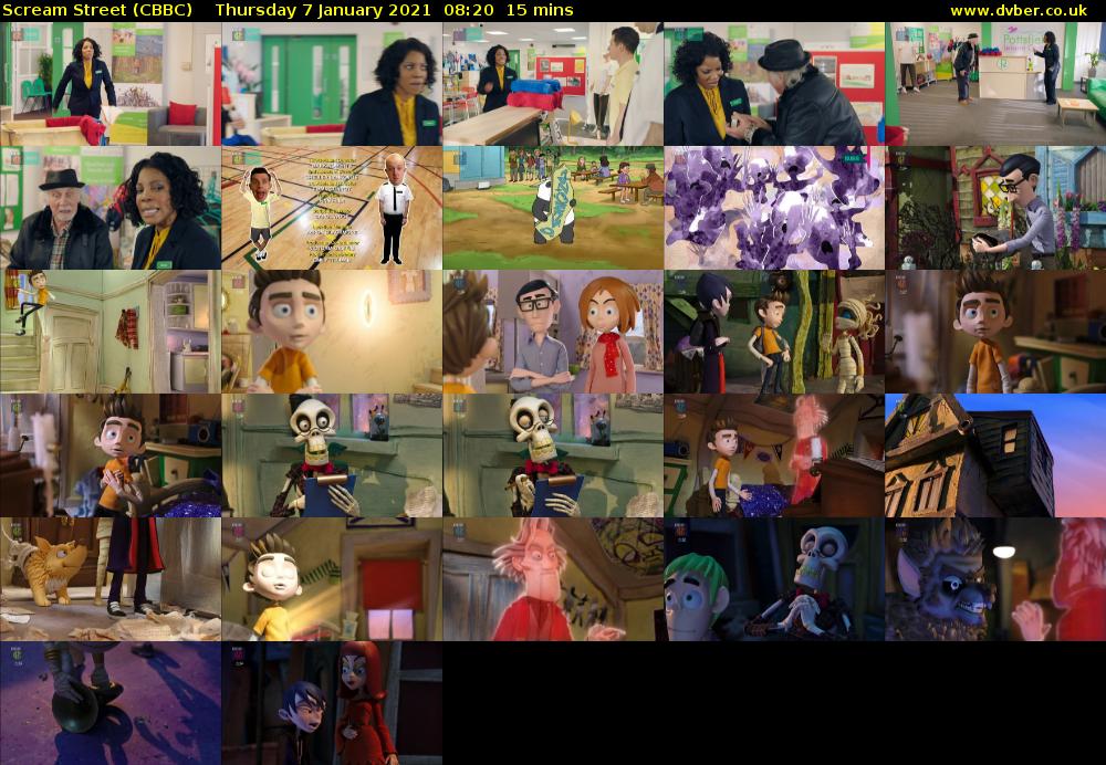 Scream Street (CBBC) Thursday 7 January 2021 08:20 - 08:35