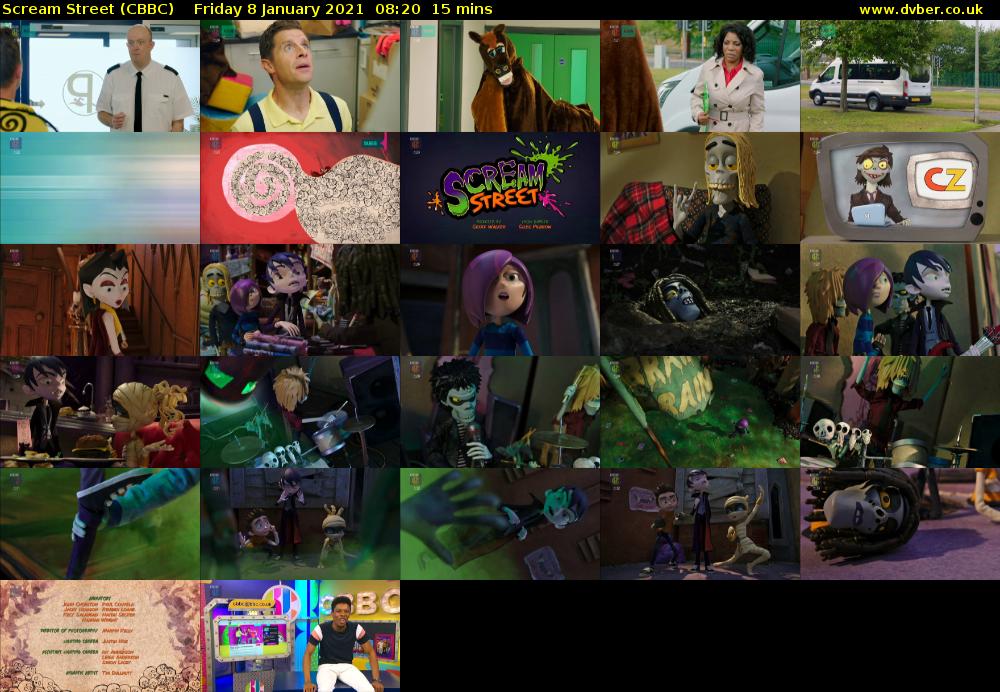 Scream Street (CBBC) Friday 8 January 2021 08:20 - 08:35