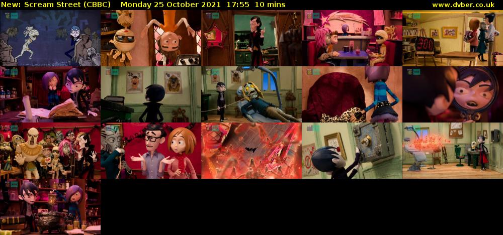 Scream Street (CBBC) Monday 25 October 2021 17:55 - 18:05
