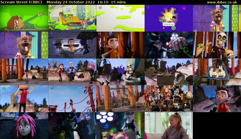 Scream Street (CBBC) Monday 24 October 2022 16:10 - 16:25