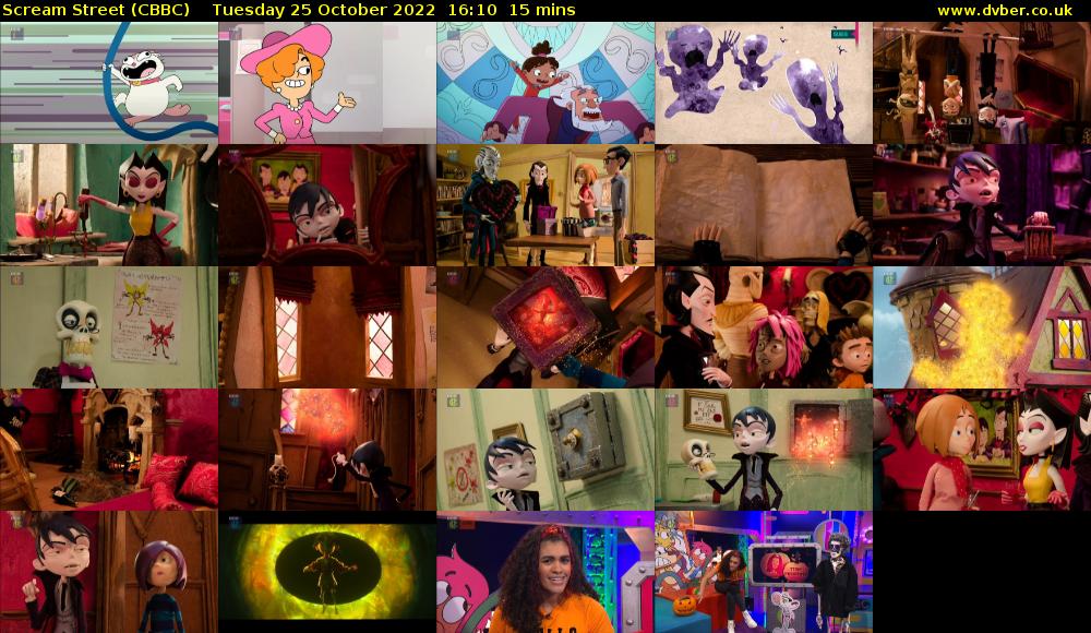 Scream Street (CBBC) Tuesday 25 October 2022 16:10 - 16:25