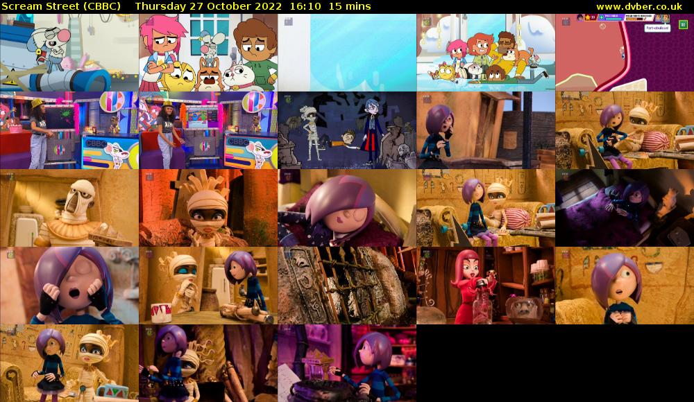 Scream Street (CBBC) Thursday 27 October 2022 16:10 - 16:25