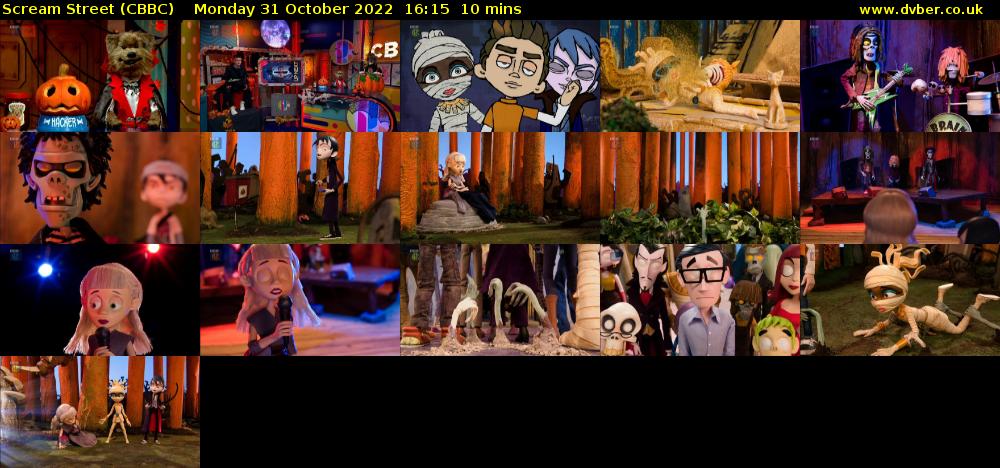 Scream Street (CBBC) Monday 31 October 2022 16:15 - 16:25