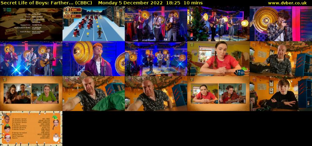 Secret Life of Boys: Farther... (CBBC) Monday 5 December 2022 18:25 - 18:35