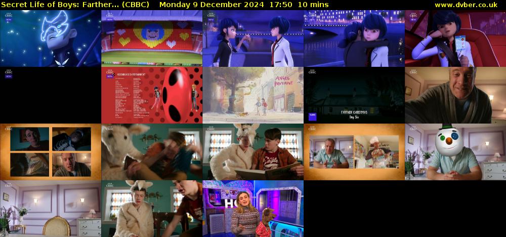 Secret Life of Boys: Farther... (CBBC) Monday 9 December 2024 17:50 - 18:00