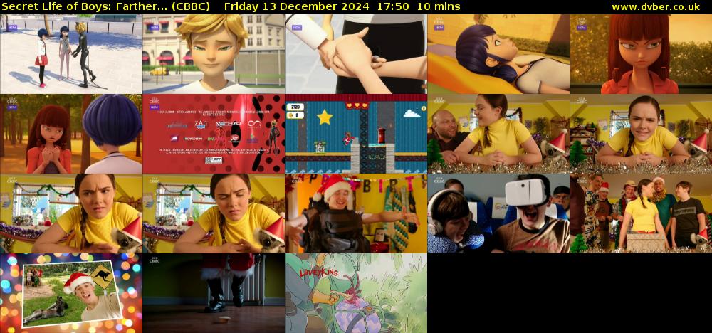 Secret Life of Boys: Farther... (CBBC) Friday 13 December 2024 17:50 - 18:00