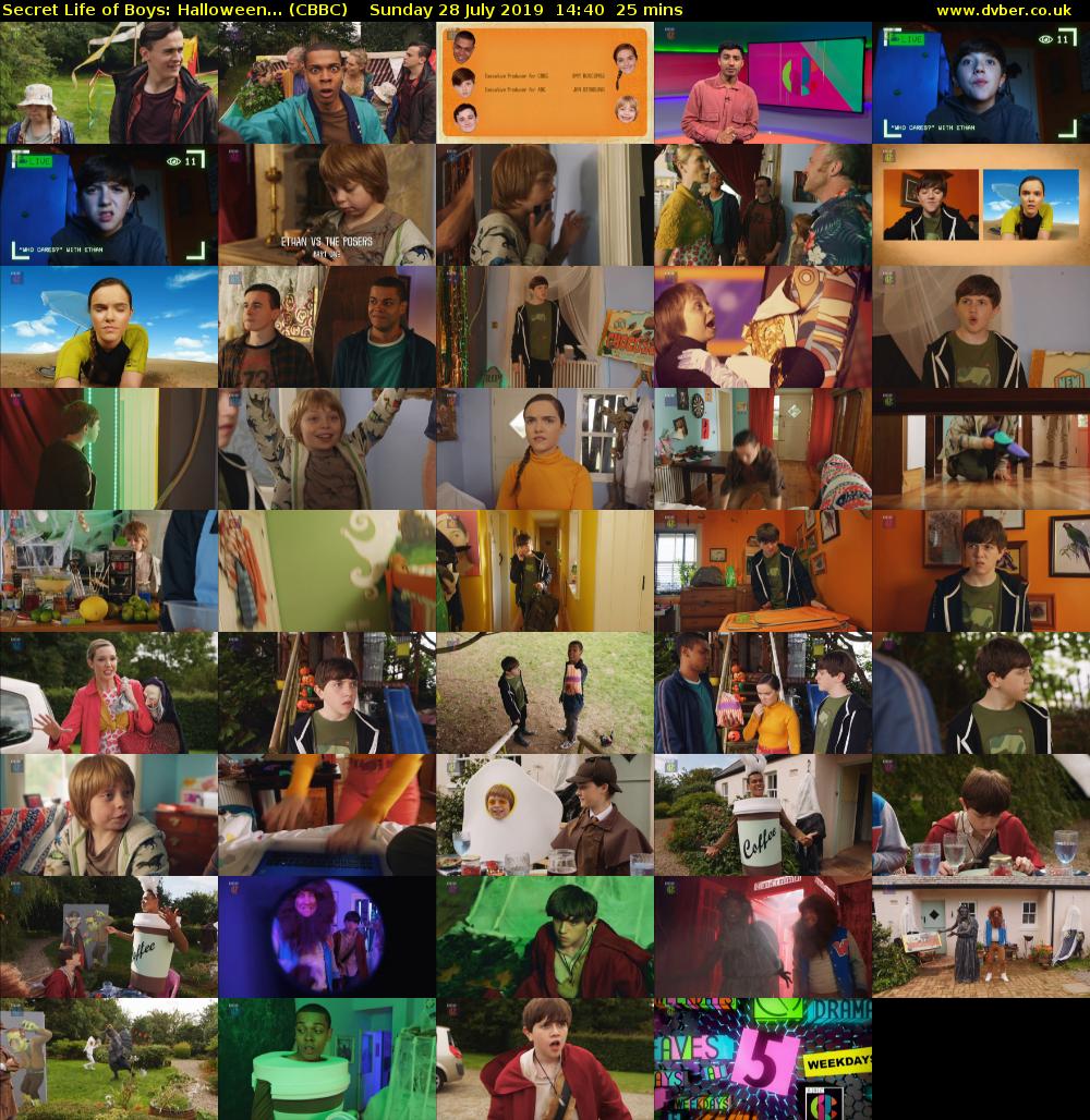 Secret Life of Boys: Halloween... (CBBC) Sunday 28 July 2019 14:40 - 15:05