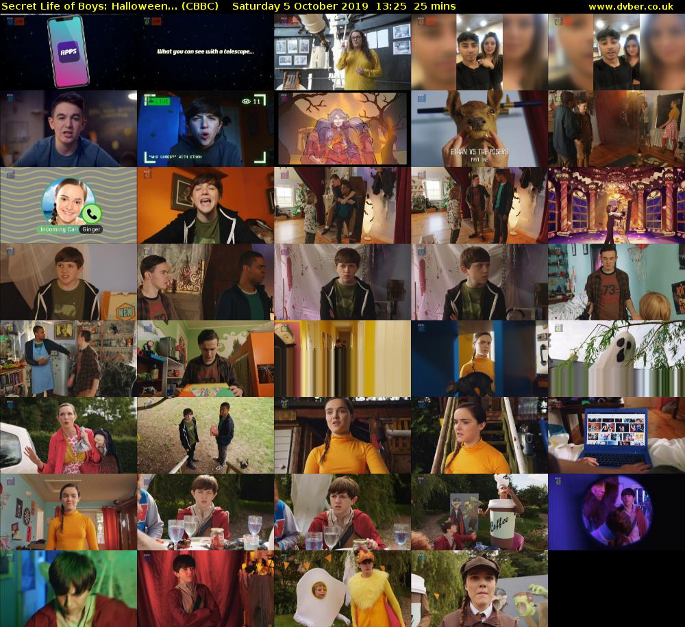 Secret Life of Boys: Halloween... (CBBC) Saturday 5 October 2019 13:25 - 13:50
