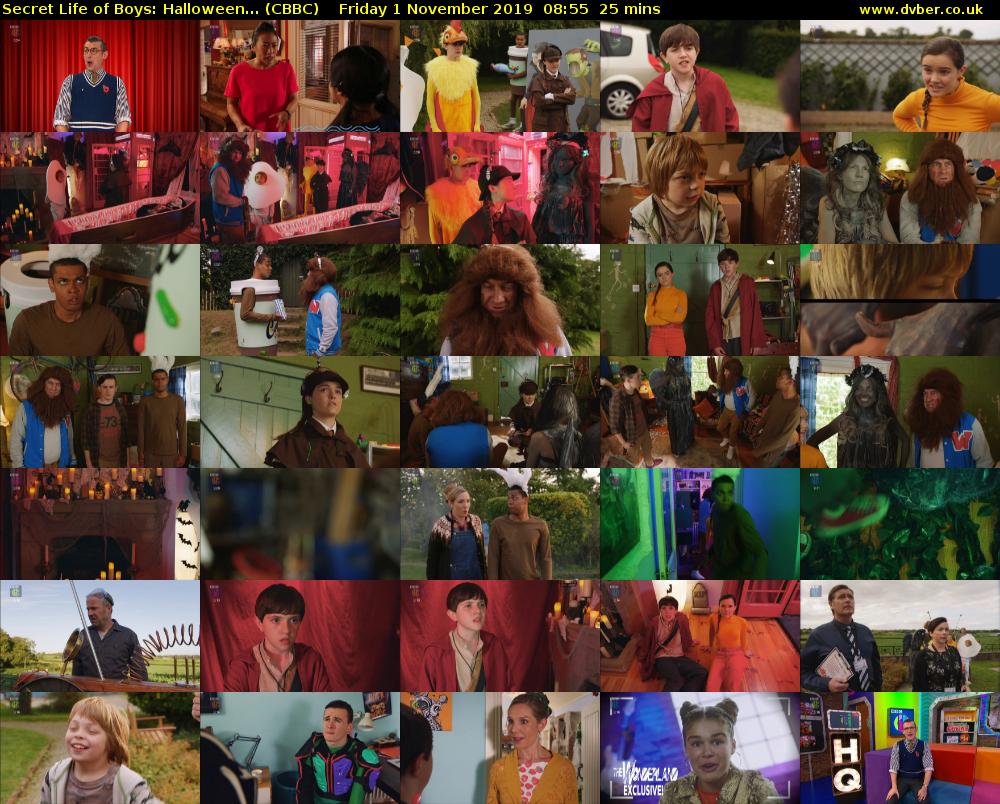 Secret Life of Boys: Halloween... (CBBC) Friday 1 November 2019 08:55 - 09:20