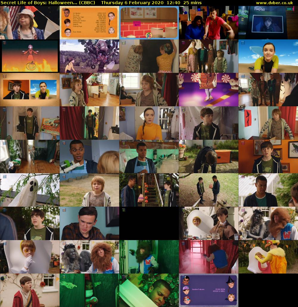 Secret Life of Boys: Halloween... (CBBC) Thursday 6 February 2020 12:40 - 13:05