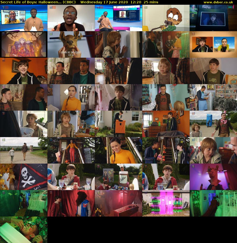 Secret Life of Boys: Halloween... (CBBC) Wednesday 17 June 2020 12:20 - 12:45