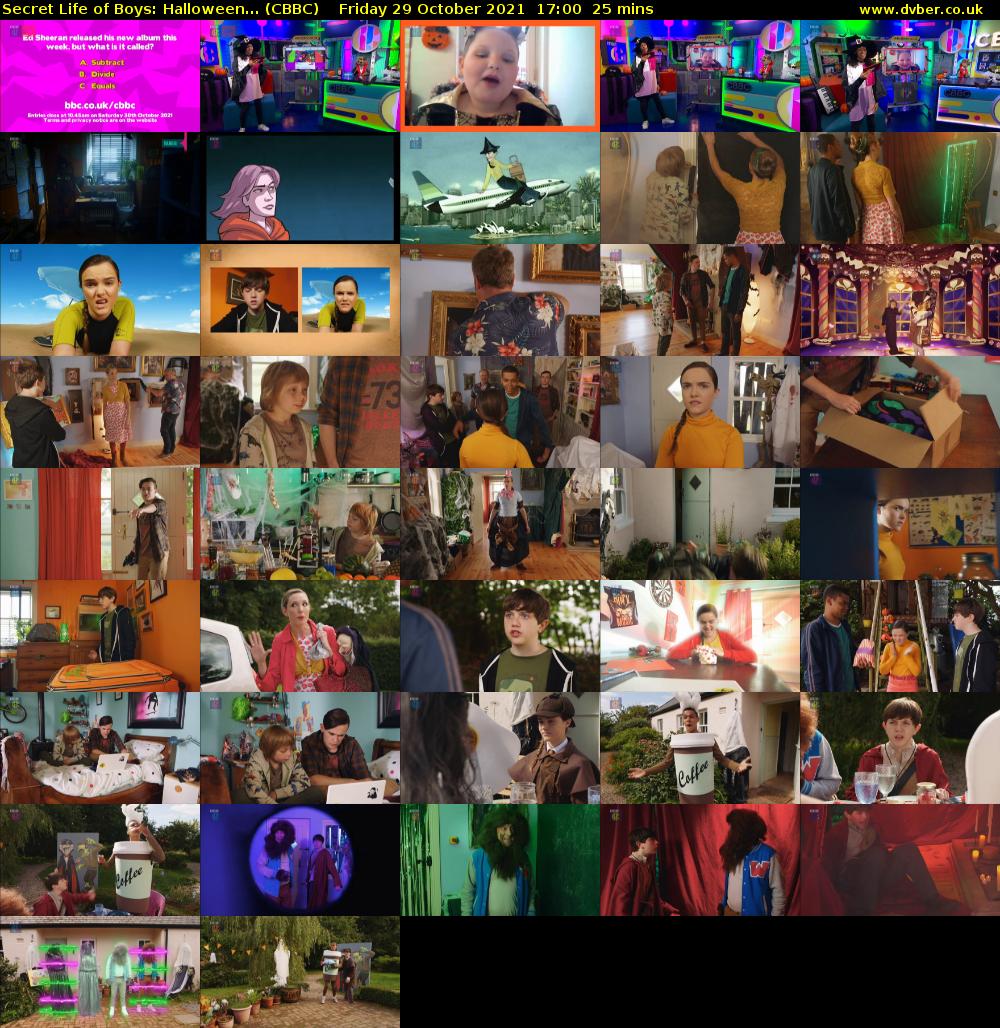 Secret Life of Boys: Halloween... (CBBC) Friday 29 October 2021 17:00 - 17:25